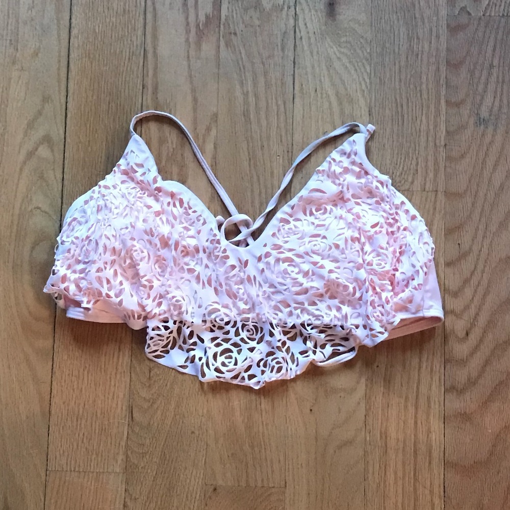 Bikini Top with Laser Cut Overlay